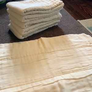 Lot of 6 Organic Cotton Prefolds